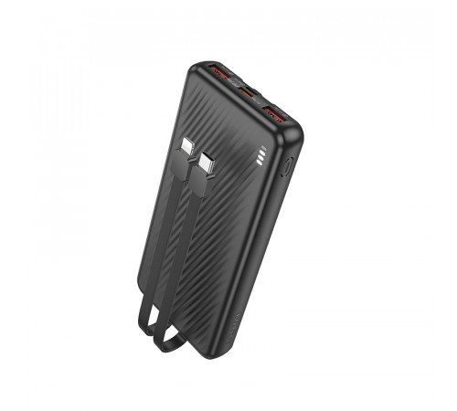 Зовнішній акумулятор BOROFONE BJ57 Graceful 22.5W+PD20W fully compatible power bank with cable (10000mAh) Black (6941991111846)
