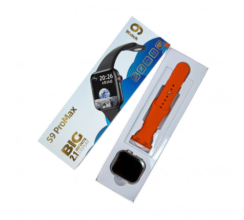 Смарт-годинник BIG S9 Pro Max 45mm. IP65. 230 mAh. Orange (BIGS9POrange)