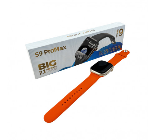 Смарт-годинник BIG S9 Pro Max 45mm. IP65. 230 mAh. Orange (BIGS9POrange)