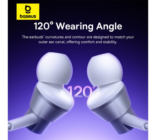 Навушники дротові Baseus Encok HZ11 (3.5mm)  Moon White (A00164200213-Z1)