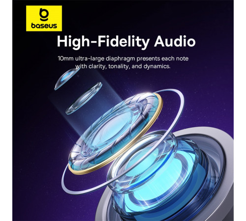 Навушники дротові Baseus Encok HZ11 (3.5mm)  Moon White (A00164200213-Z1)