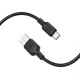 Кабель BOROFONE BX113 Lenny silicone charging data cable Type-C(L=1M) Black (6941991115431)