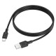 Кабель BOROFONE BX113 Lenny silicone charging data cable Type-C(L=1M) Black (6941991115431)