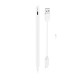 Стилус HOCO GM112 Intelligent anti-lost active capacitive pen with digital display pad dedicated White (6942007634588)