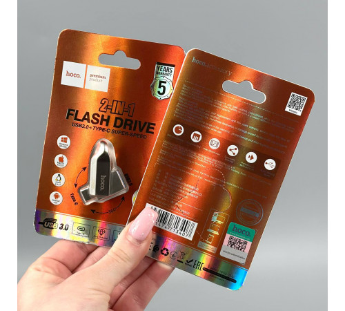 USB флеш Hoco UD8 64Gb Smart USB3.0+Type-C Швидкісна