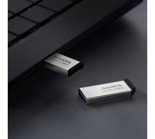 Флеш-накопичувач ADATA USB 3.2 UR 350 128Gb Silver/Black (UR350-128G-RSR/BK)
