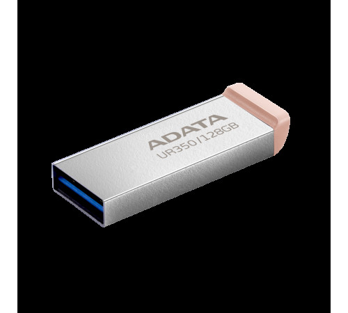Флеш-накопичувач ADATA USB 3.2 UR 350 128Gb Silver/Beige (UR350-128G-RSR/BG)