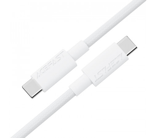 Кабель ACEFAST C18-03 USB-C to USB-C braid charging data cable White (6974316284253)