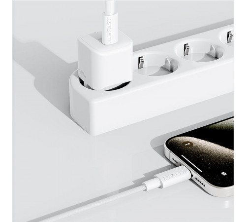 Кабель ACEFAST C18-03 USB-C to USB-C braid charging data cable White (6974316284253)