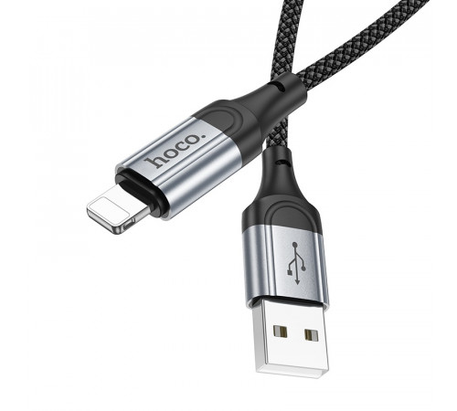 Кабель HOCO X102 Fresh charging data cable iP Black (6942007608756)