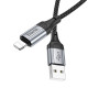 Кабель HOCO X102 Fresh charging data cable iP Black (6942007608756)