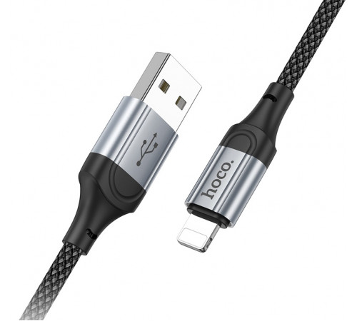 Кабель HOCO X102 Fresh charging data cable iP Black (6942007608756)