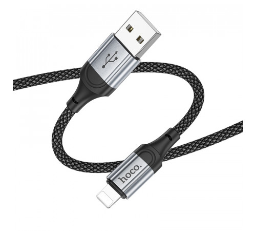 Кабель HOCO X102 Fresh charging data cable iP Black (6942007608756)