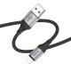 Кабель HOCO X102 Fresh charging data cable iP Black (6942007608756)