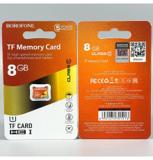 Карта пам'яті Borofone 8Gb 10 Class (без адаптера)