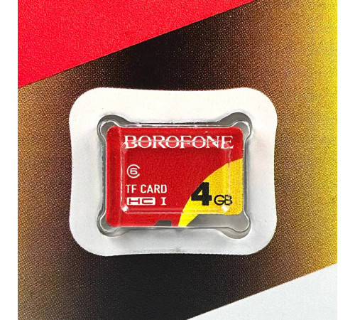 Карта пам'яті Borofone 4Gb 6 Class (без адаптера)