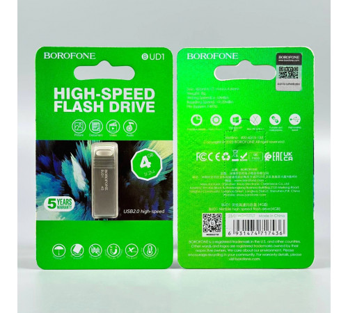 USB флеш Borofone BUD1 4Gb USB2.0