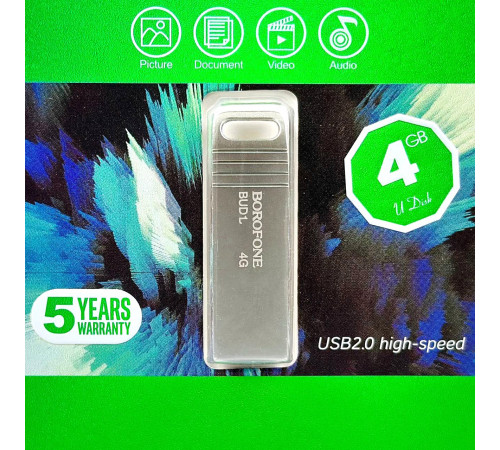 USB флеш Borofone BUD1 4Gb USB2.0