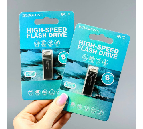 USB флеш Borofone BUD1 8Gb USB2.0 
