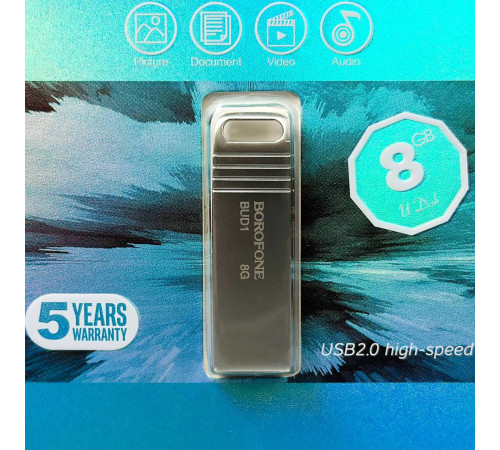 USB флеш Borofone BUD1 8Gb USB2.0 