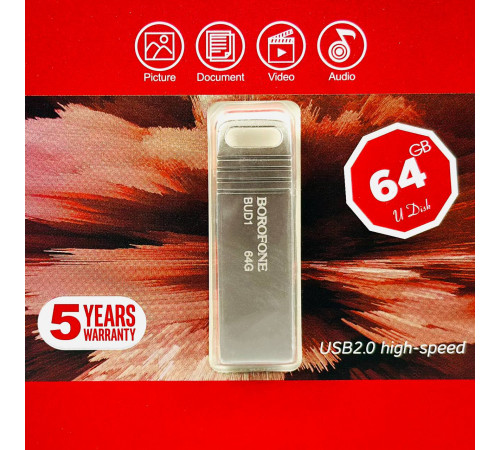 USB флеш Borofone BUD1 64Gb USB2.0