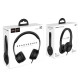 Навушники дротові HOCO W21 Graceful charm wire control headphones Black (6931474708281)