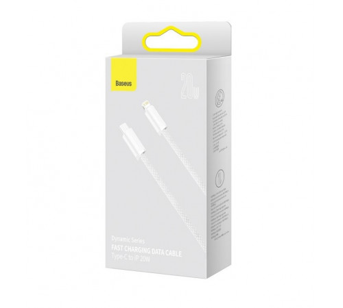 Кабель Baseus Dynamic Series Fast Charging Data Cable Type-C to iP 20W 1m White (CALD000002)