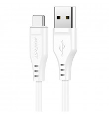 Кабель ACEFAST C3-04 USB to Type-C 3A, 1.2m, TPE, TPE connectors, White (6974316280873)
