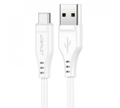 Кабель ACEFAST C3-04 USB to Type-C 3A, 1.2m, TPE, TPE connectors, White (6974316280873)