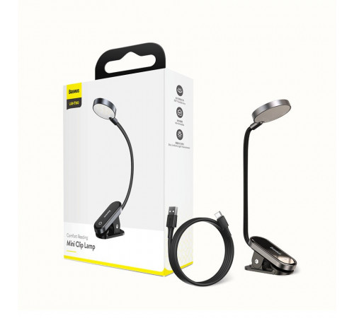 Світильник Baseus Comfort Reading Mini Clip Lamp Dark Gray (DGRAD-0G)