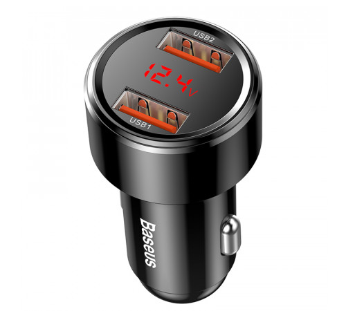 Автомобільний зарядний пристрій Baseus Magic Series Dual QC Digital Display 45W Black (CCMLC20A-01)