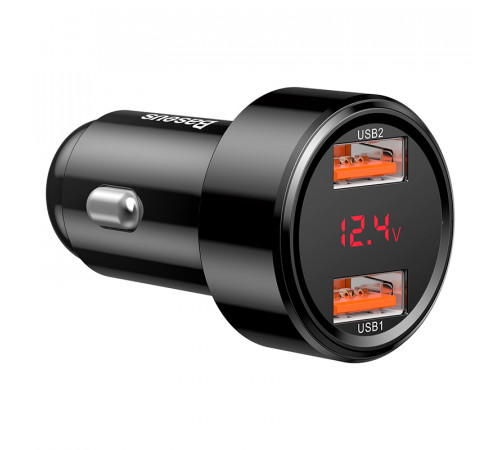 Автомобільний зарядний пристрій Baseus Magic Series Dual QC Digital Display 45W Black (CCMLC20A-01)
