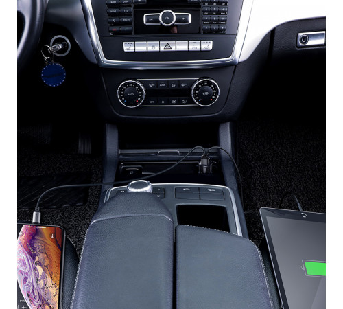 Автомобільний зарядний пристрій Baseus Magic Series Dual QC Digital Display 45W Black (CCMLC20A-01)