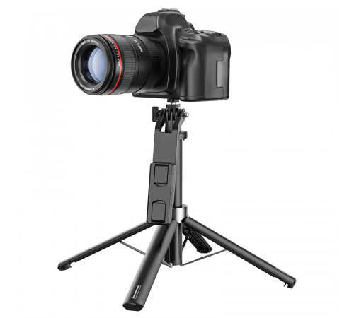 Селфі-монопод HOCO K21 Stream aluminum alloy live broadcast holder Black (6942007609975)