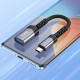 Кабель-перехідник HOCO UA24 Type-C male to USB female 3.0 converter Metal Gray (6942007608848)