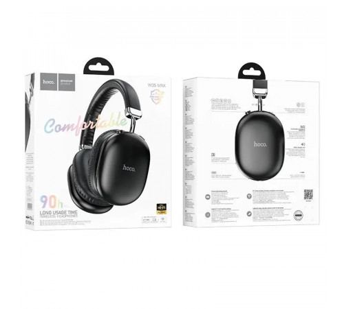 Бездротові накладні навушники HOCO W35 Max Joy BT headphones Black (6942007612203)