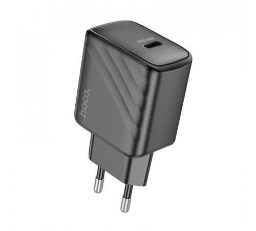 Мережевий зарядний пристрій HOCO CS22A Value single port PD30W charger Black (6942007609913)