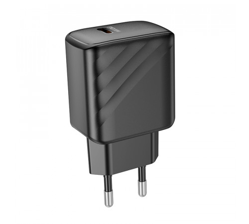 Мережевий зарядний пристрій HOCO CS22A Value single port PD30W charger Black (6942007609913)
