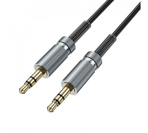 Аудiокабель HOCO UPA31 3.5mm male to 3.5mm male, TPU, 3m, Black (6942007631235)