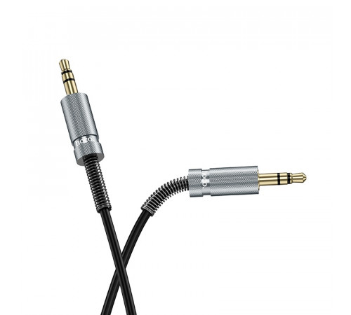 Аудiокабель HOCO UPA31 3.5mm male to 3.5mm male, TPU, 3m, Black (6942007631235)