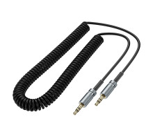 Аудiокабель HOCO UPA31 3.5mm male to 3.5mm male, TPU, 3m, Black (6942007631235)