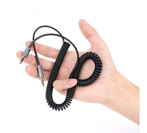 Аудiокабель HOCO UPA31 3.5mm male to 3.5mm male, TPU, 3m, Black (6942007631235)