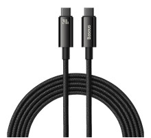Кабель Baseus Tungsten Gold Fast Charging Data Cable Type-C to Type-C 240W 3m Black (CAWJ040201)