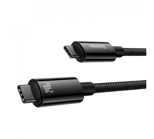 Кабель Baseus Tungsten Gold Fast Charging Data Cable Type-C to Type-C 240W 3m Black (CAWJ040201)