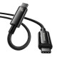 Кабель Baseus Tungsten Gold Fast Charging Data Cable Type-C to Type-C 240W 3m Black (CAWJ040201)