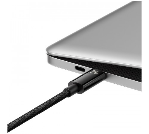 Кабель Baseus Tungsten Gold Fast Charging Data Cable Type-C to Type-C 240W 3m Black (CAWJ040201)