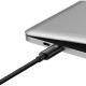 Кабель Baseus Tungsten Gold Fast Charging Data Cable Type-C to Type-C 240W 3m Black (CAWJ040201)