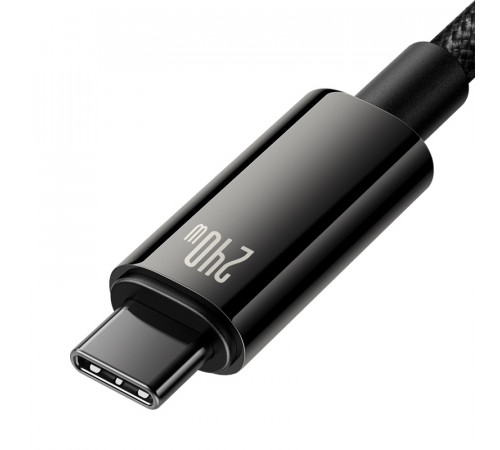 Кабель Baseus Tungsten Gold Fast Charging Data Cable Type-C to Type-C 240W 3m Black (CAWJ040201)