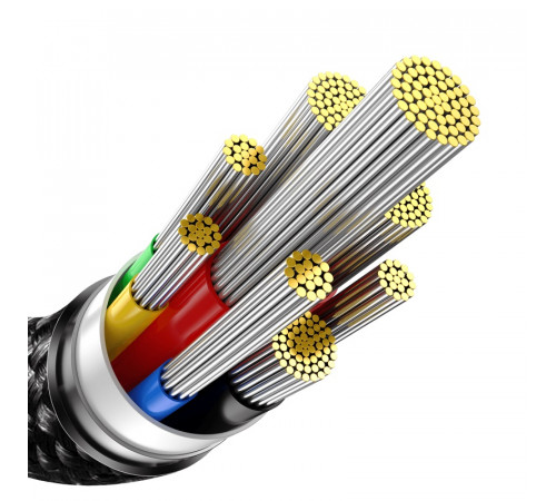 Кабель Baseus Tungsten Gold Fast Charging Data Cable Type-C to Type-C 240W 3m Black (CAWJ040201)