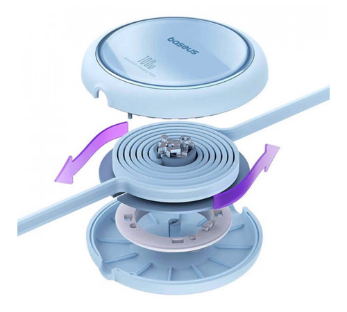 Кабель Baseus Free2Draw Mini Retractable Charging Cable Type-C to Type-C 100W 1m Galaxy Blue (P10364500311-00)